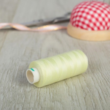 Threads DOR TAK 40/2, 400 yards, color No. 104 light yellow, 10 pcs in the unitary enterprise.