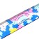 Set of geometric plastic (ruler 20cm+2 squares+transporter) pixels