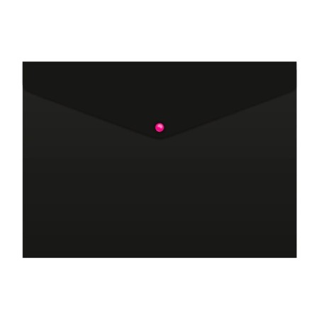 A4, 180 μm button, calligrata, opaque, black, black buttons, up to 120 sheets, mix, mix-1