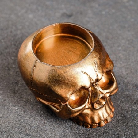 Skull Skull Bronze, 9x7x5cm-4