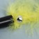 Toinel toy for cats "tail", with a bell, 23 cm, yellow