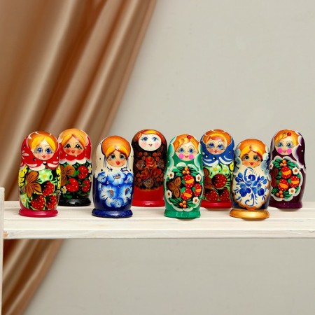 Nesting doll 3 in 1 (color and pattern may differ), mix-4