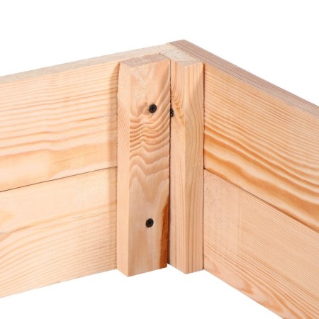 Sandbox is a nursery wooden, without a lid, 100 × 100 × 20 cm, without painting, pine, Greengo-6