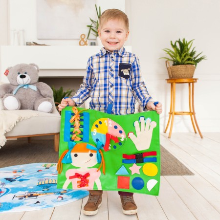 Raping Developing Tactile "Tactics No. 1", 50 × 40 cm, according to the Montessori methodology-1