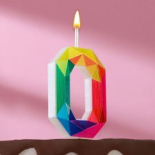 Candle in the cake on the skewer 