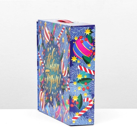 Gift Folding Box "Indigo" 26 x 24.5x6 cm-2