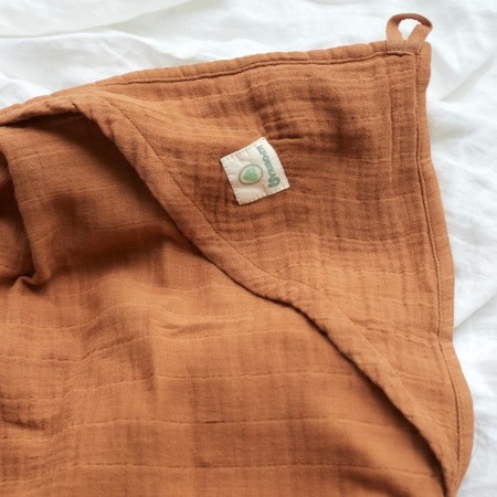 Toward Corner Muslim crumb I, 75x75 cm, cinnamon color, 100% cotton, 3-p, 180 g/m2-2