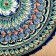 Largan Rishtan ceramics "Patterns", 42 cm, blue, corrugated