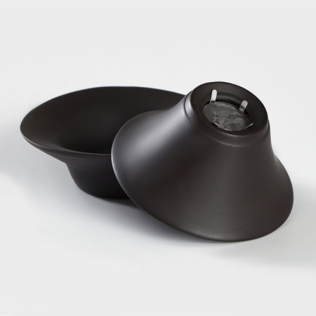 A set for the tea ceremony Ceramic “Clay”, 11 objects: 8 PIAL 50 ml, kettle, milkman, mortar, brown color-12