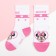 Set of socks "minnie", Minnie Mouse, pink/white color, 12-14 cm