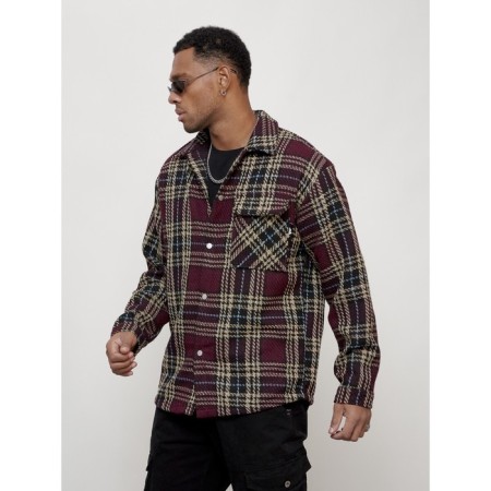 Male windbreaker, size 56, burgundy color-1