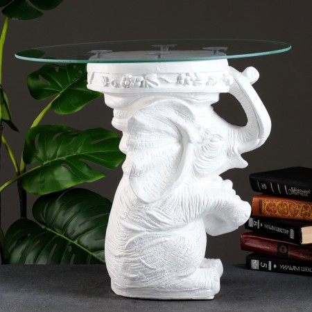 The luminous table "Elephant sitting", 26.5 × 50 × 50 cm,-2