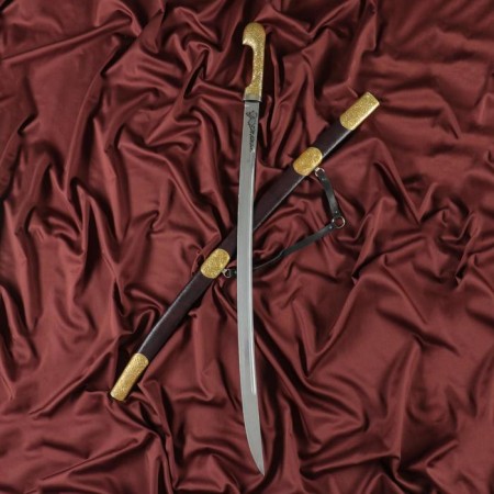 Caucasian checker, souvenir "shamil" Set-leather/brass-12