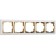 Frame on 5 posts WL03-FRAME-05-WHITE-GD, Color Gold, White