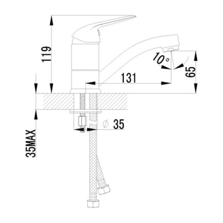 Lemark Plus Advance LM1207C washbasin mixer-1