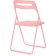 Fold plastic stool, metal/plastic, pink/pink 43x46x81 cm