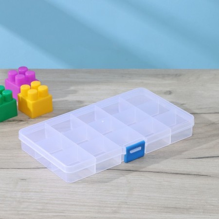 Ricco organizer for storage, 15 cells, 17.5 × 10 × 2 cm, white color-1