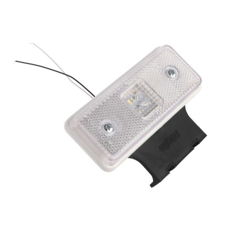 Gabarit lantern with bracket, white, LED, 12 x 3 x 7.7 cm, with a contour, 2329W-3