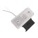 Gabarit lantern with bracket, white, LED, 12 x 3 x 7.7 cm, with a contour, 2329W