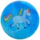Children's ball "Unicorns", d = 22 cm, 60 g, color mix