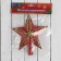 Tips "Star" shine and confetti 13.5x14.5 cm, red