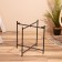 Wicker table, 40x40x41 cm, col. black