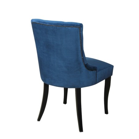Verona chair, support of the wenge array, velor fabric, ocean color-1