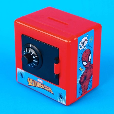 Piggy bank safe, 8.8 cm x 7.5 cm x 8.8 cm "Spider-Men", Spider-Man-2