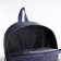 Young backpack from textiles on lightning, external pocket, handbag, blue color