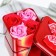 Soap roses, pink and red, set 4 pcs.