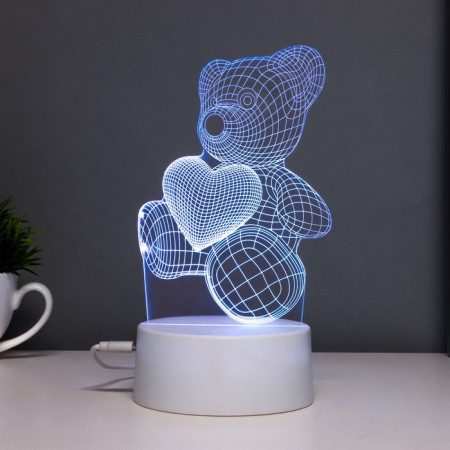 Sensor lamp "Mishutka" LED 7 colors USB/from white batteries-2