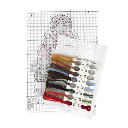 Embroidery set "Soviet guys. Tanya »11 × 7 cm-3