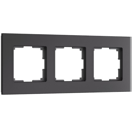 Frame for 3 posts Senso (black, glass Soft-Touch) W0033108