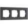 Frame for 3 posts Senso (black, glass Soft-Touch) W0033108