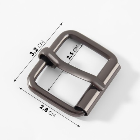 Wire buckle, 3.2 × 2.8 cm, 25 mm, 5 pcs, economy, black nickel color-2