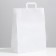 Craft bag without printing, white, flat handle 35 x 15 x 45 cm, set 3 pcs