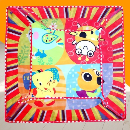 Developing rug with sides "Happy Baby", 18 balls in the kit-8