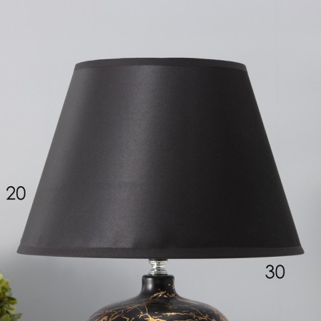 Traffic lamp with lampshade Risalux "Sarin", E27, 40 W, black-gold, 30 × 30 × 39.5 cm-3