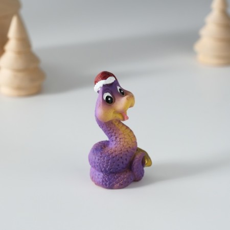 Souvenir Polystone "Violet snake" MIX 4x3x5 cm-4