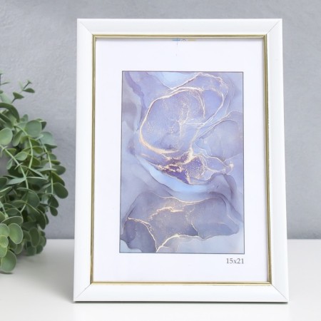 Photo frame Plastic "Office 8" 15x21 cm, white-1