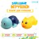 Bathing set in the bathroom "Clothing toys: duckling and turtle", 2 pcs., Mix