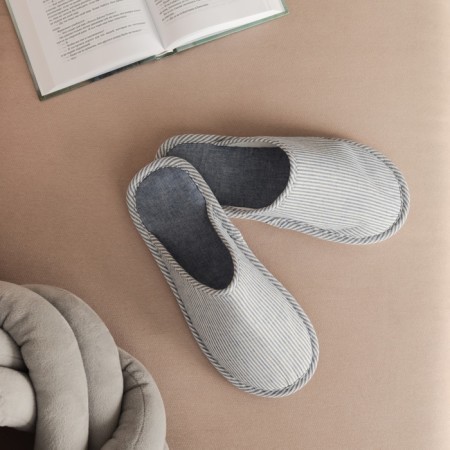 Male slippers, size 44-45, blue color-3