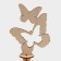 Wooden napkin "Butterflies", 24.5 × 9 × 8 cm, on the pedestal