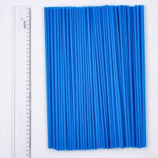 A tube for balls and flagpoles, d = 5 mm, the color is blue, a set of 100 pcs.