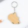 Key keychain wooden anime "in beret"