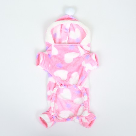 Assumes "Love" with a hood, size L (ds 35 cm, og 45 cm, Osh 35 cm), pink-8