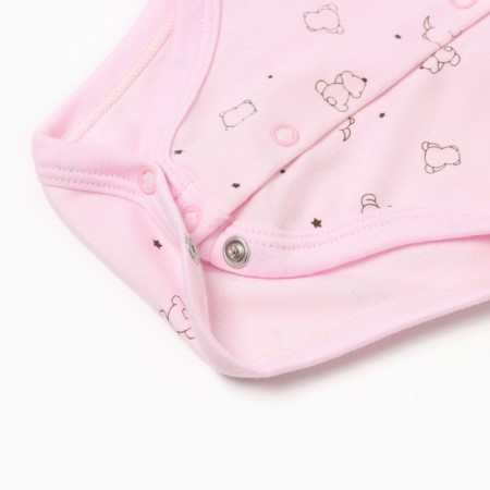 Body with a long sleeve, the color is pink bear, height is 56 cm-3
