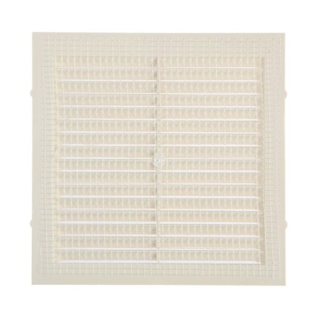 Ventilation grate "Cosmetic" L155sk, 155x155 mm, with a grid, ineffective, ivory-2
