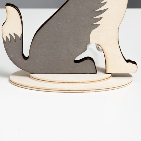 Lamp 3D nightlight "Wolf" LED USB 15x7x18.5 cm Risalux-3