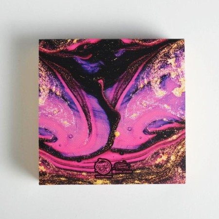 Box for sweets, confectionery packaging, 9 cells, “fluid” 14.5 x 14.5 x 3.5 cm-3